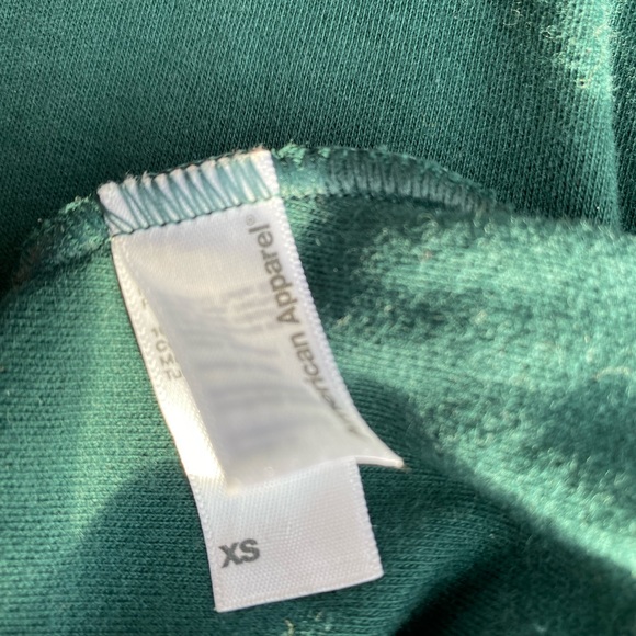 Forest green American Apparel turtleneck dress - Picture 3 of 6